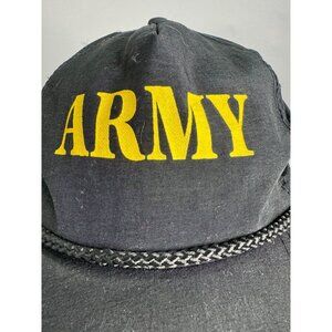 Army Logo Black Nylon Snapback Hat By Yupoong